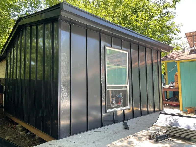 Black standing seam metal wall panels for Metal Roof Installation in Absecon